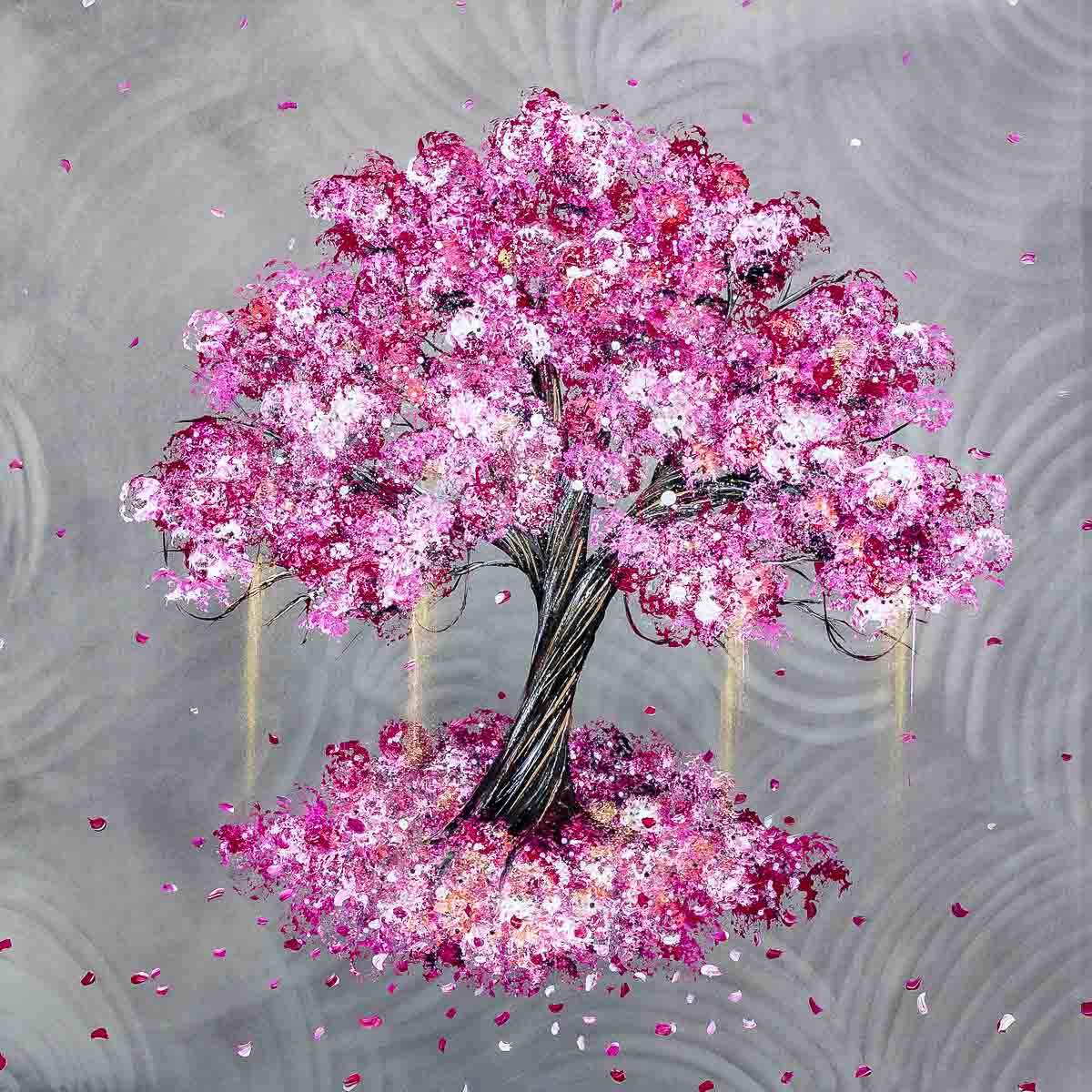 Watch the Blossoms Fall - Original - SOLD by artist Becky Smith - Wyecliffe Galleries