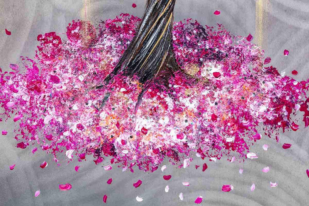 Watch the Blossoms Fall - Original - SOLD by artist Becky Smith - Wyecliffe Galleries