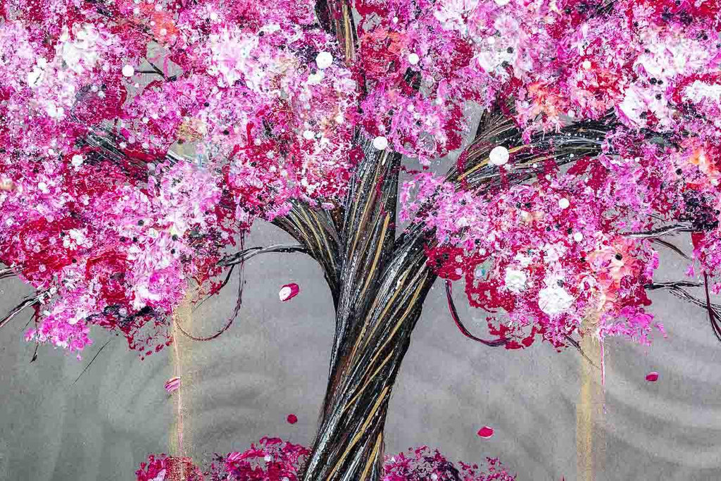 Watch the Blossoms Fall - Original - SOLD by artist Becky Smith - Wyecliffe Galleries