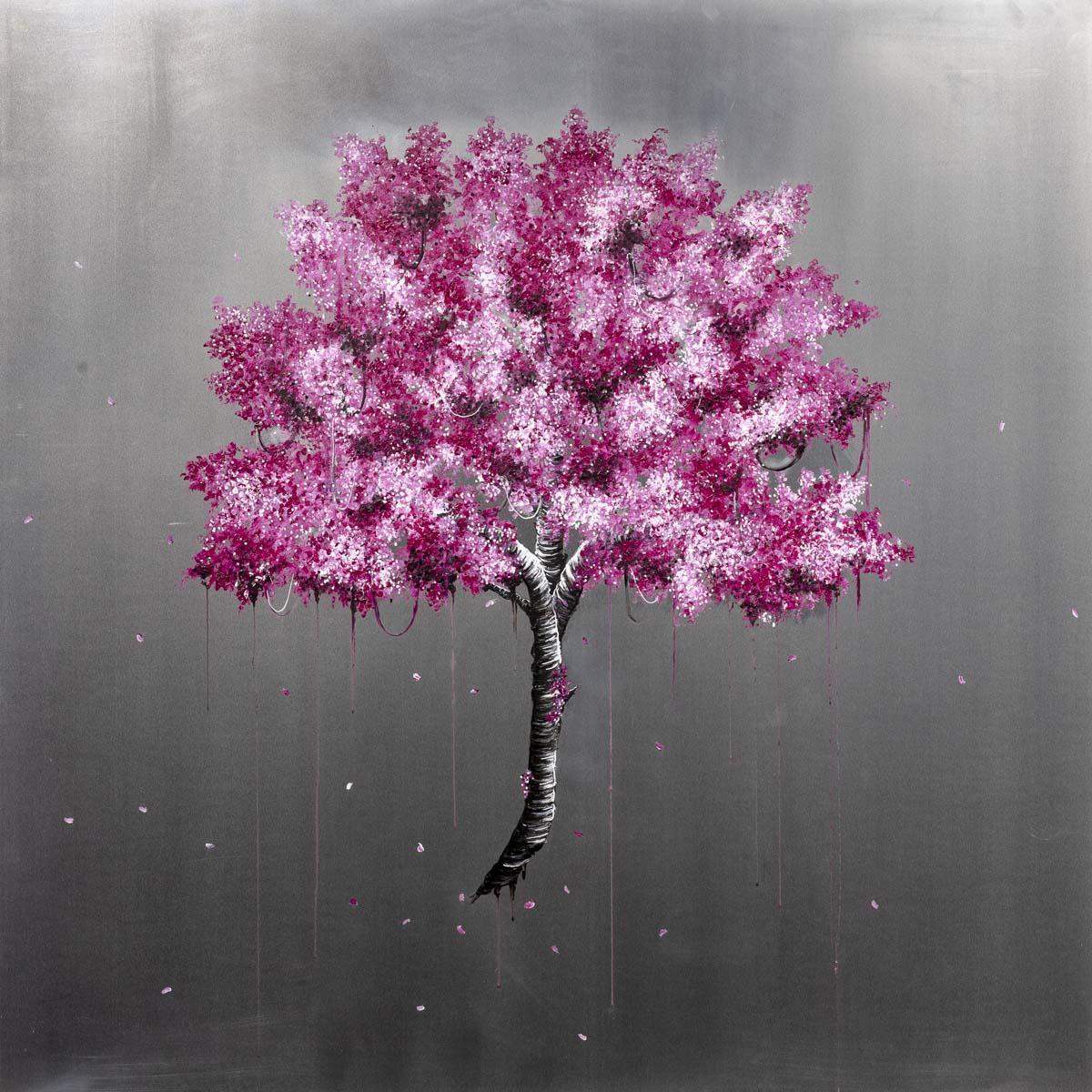 Watch the Petals Fall - Original - SOLD by artist Becky Smith - Wyecliffe Galleries