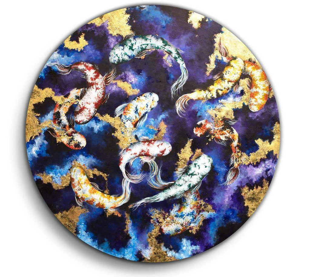 Watergarden - Original - SOLD by artist Becky Smith - Wyecliffe Galleries