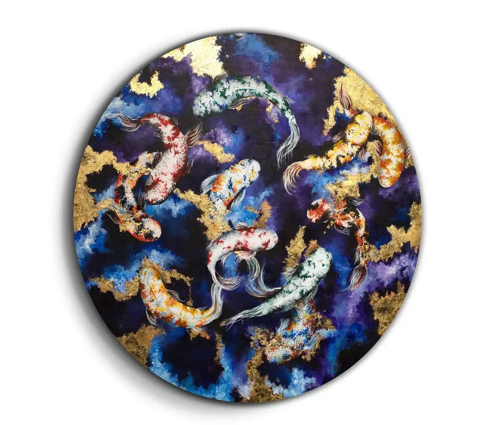 Watergarden - Original - SOLD by artist Becky Smith - Wyecliffe Galleries