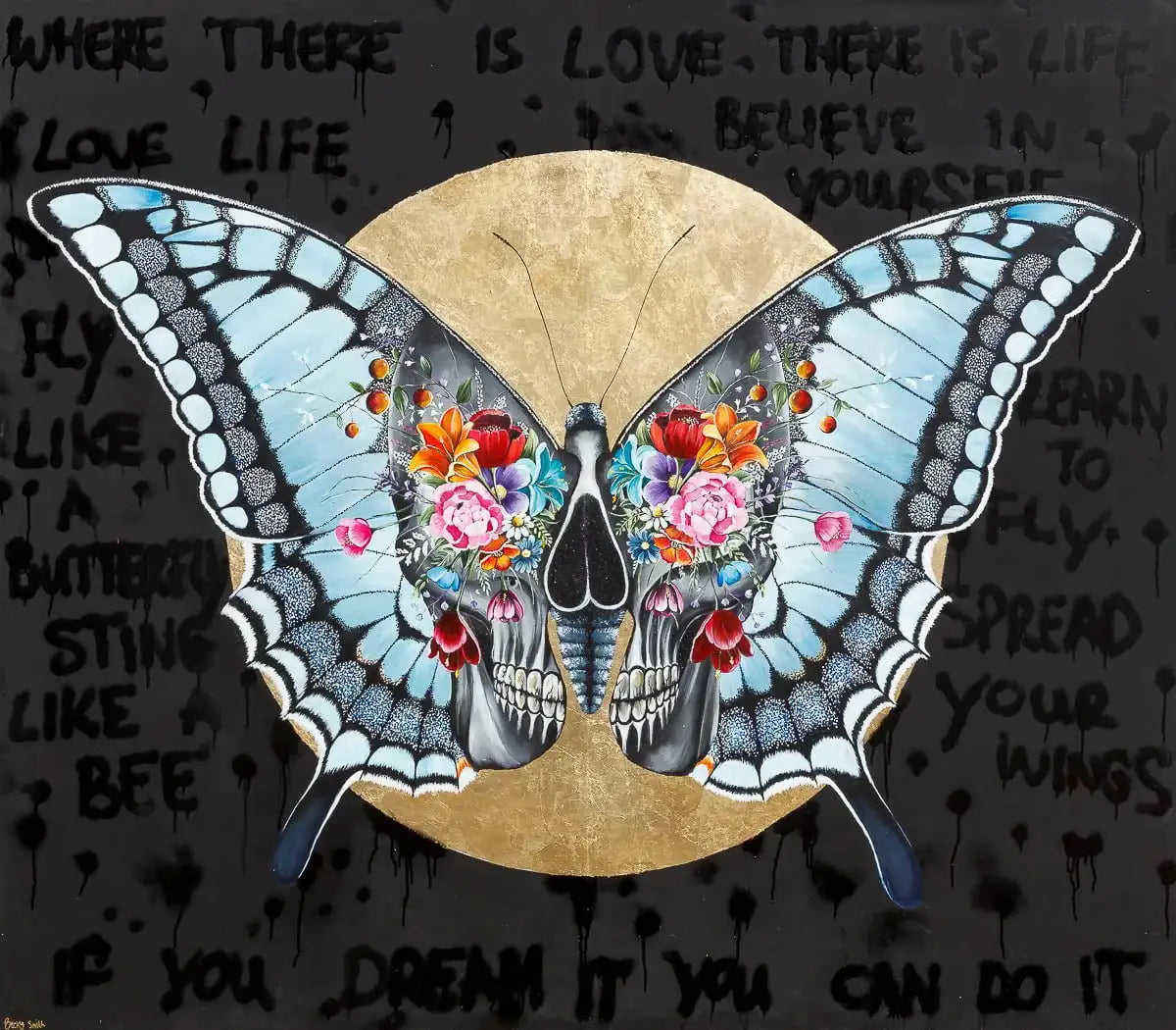 Where There Is Love There Is Life - Original - SOLD by artist Becky Smith - Wyecliffe Galleries