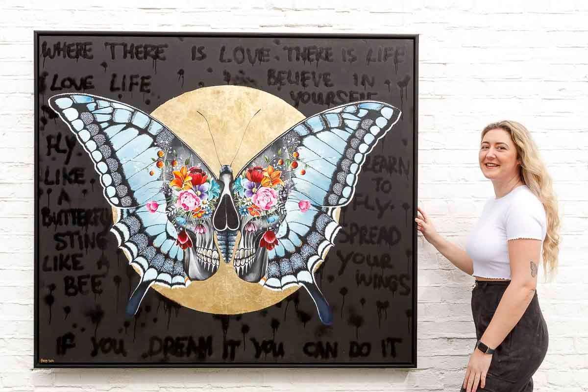 Where There Is Love There Is Life - Original - SOLD by artist Becky Smith - Wyecliffe Galleries