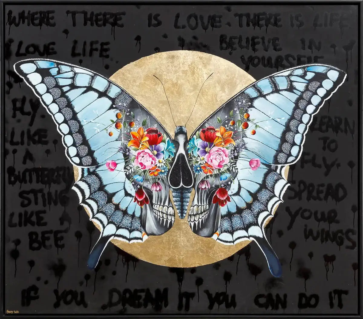 Where There Is Love There Is Life - Original - SOLD by artist Becky Smith - Wyecliffe Galleries