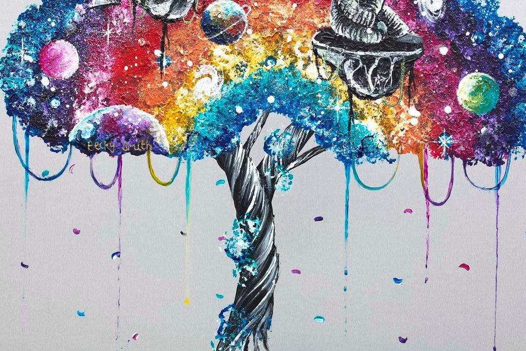 Worlds Apart - Original - SOLD by artist Becky Smith - Wyecliffe Galleries