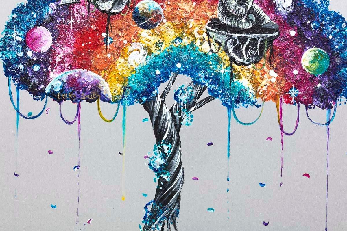 Worlds Apart - Original - SOLD by artist Becky Smith - Wyecliffe Galleries