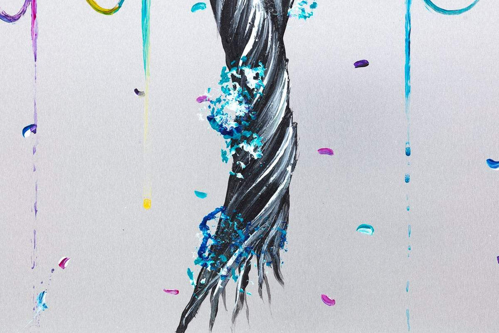 Worlds Apart - Original - SOLD by artist Becky Smith - Wyecliffe Galleries