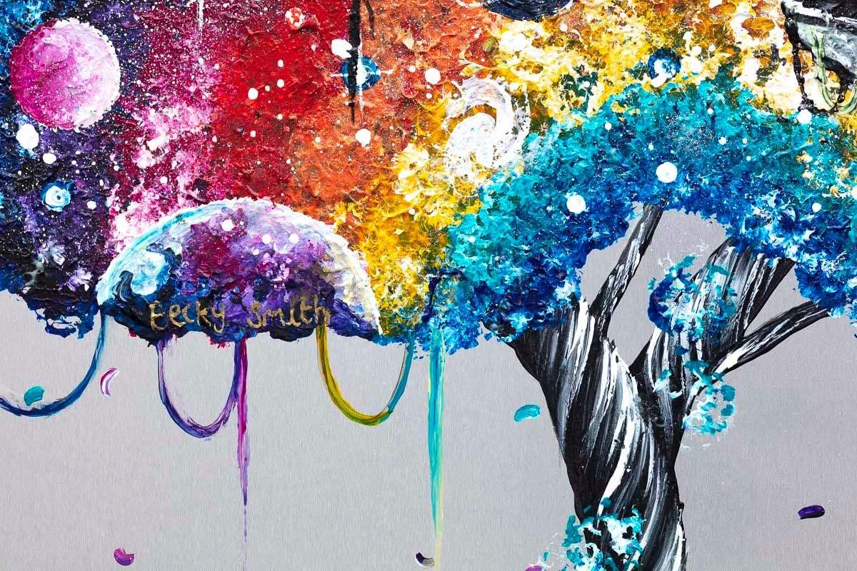 Worlds Apart - Original - SOLD by artist Becky Smith - Wyecliffe Galleries