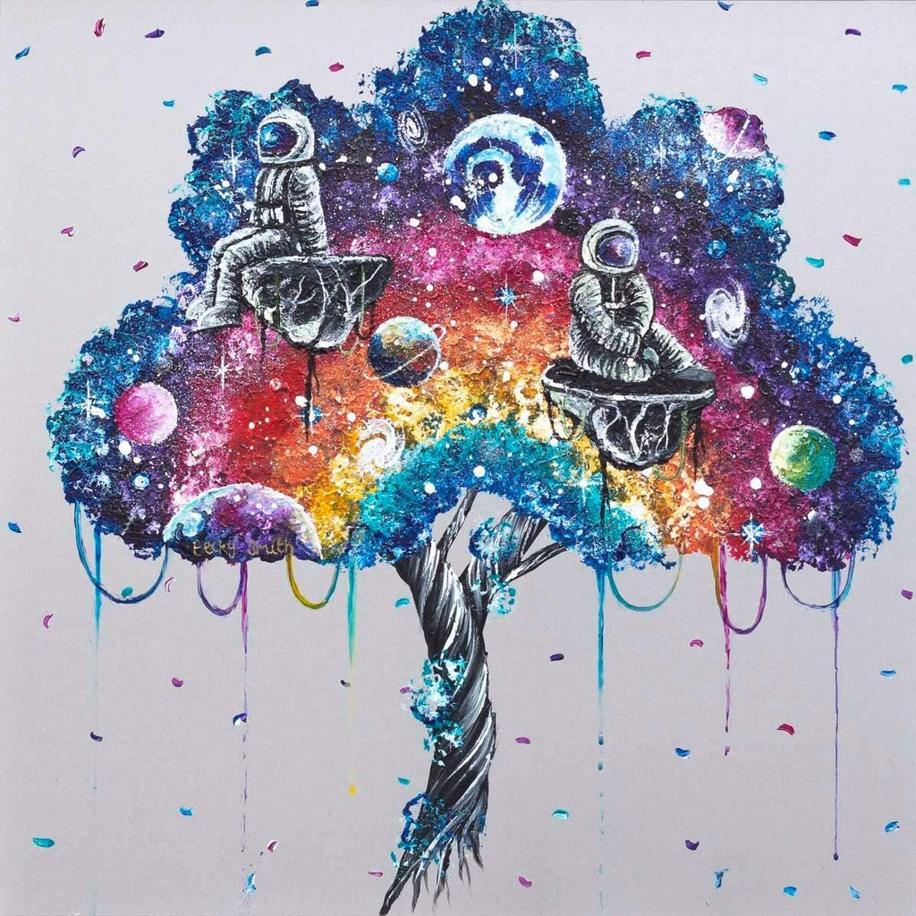 Worlds Apart - Original - SOLD by artist Becky Smith - Wyecliffe Galleries