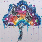 Worlds Apart - Original - SOLD by artist Becky Smith - Wyecliffe Galleries