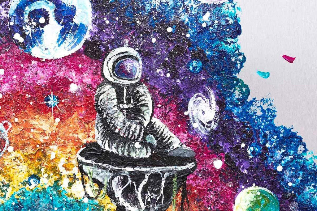 Worlds Apart - Original - SOLD by artist Becky Smith - Wyecliffe Galleries