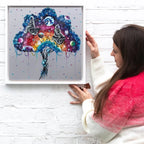 Worlds Apart - Original - SOLD by artist Becky Smith - Wyecliffe Galleries