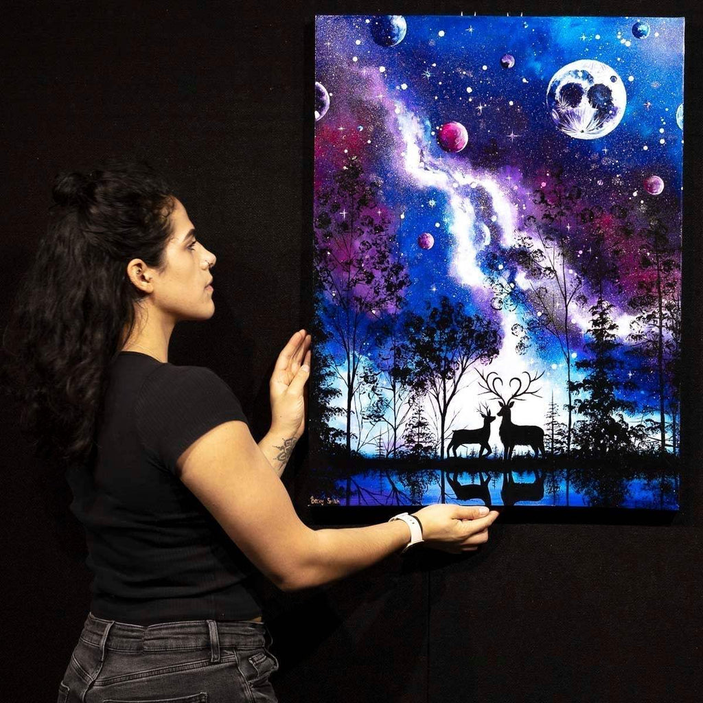 Written in The Stars - Original - SOLD by artist Becky Smith - Wyecliffe Galleries