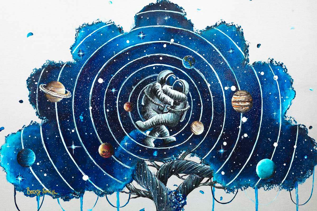 You Are the Centre of My World - Original - SOLD by artist Becky Smith - Wyecliffe Galleries