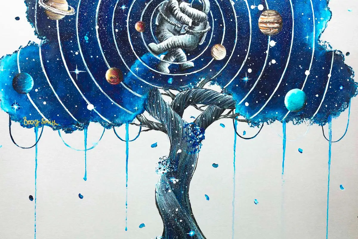 You Are the Centre of My World - Original - SOLD by artist Becky Smith - Wyecliffe Galleries