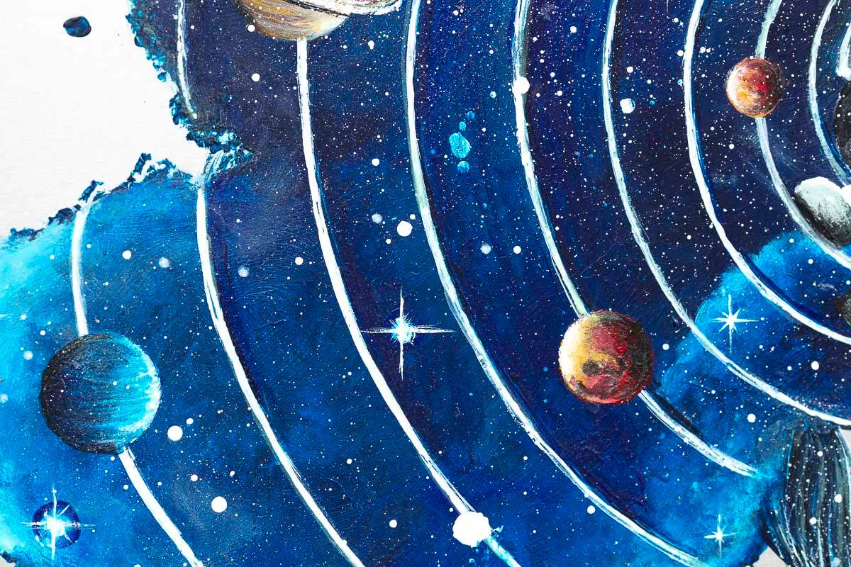 You Are the Centre of My World - Original - SOLD by artist Becky Smith - Wyecliffe Galleries