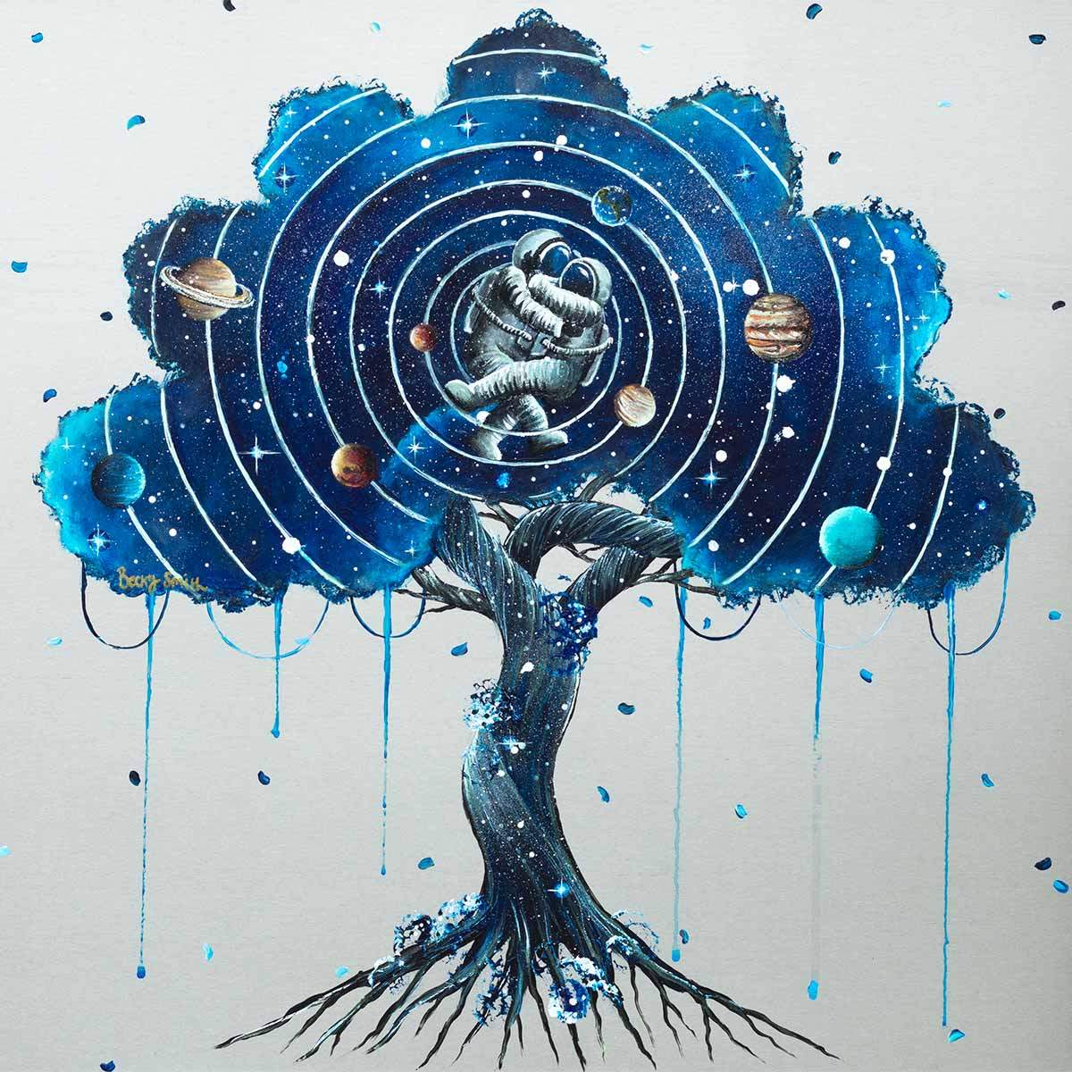 You Are the Centre of My World - Original - SOLD by artist Becky Smith - Wyecliffe Galleries