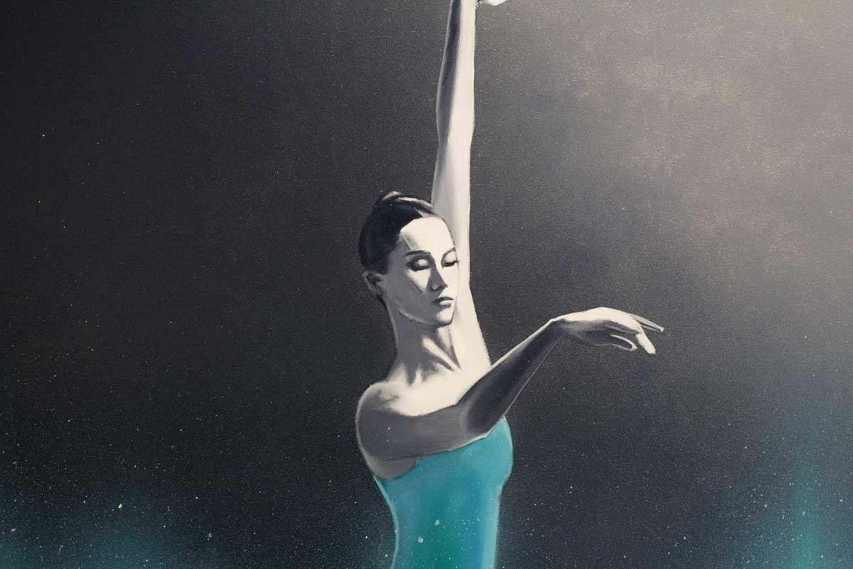 Dancer in Aquamarine - SOLD by artist Ben Payne - Wyecliffe Galleries