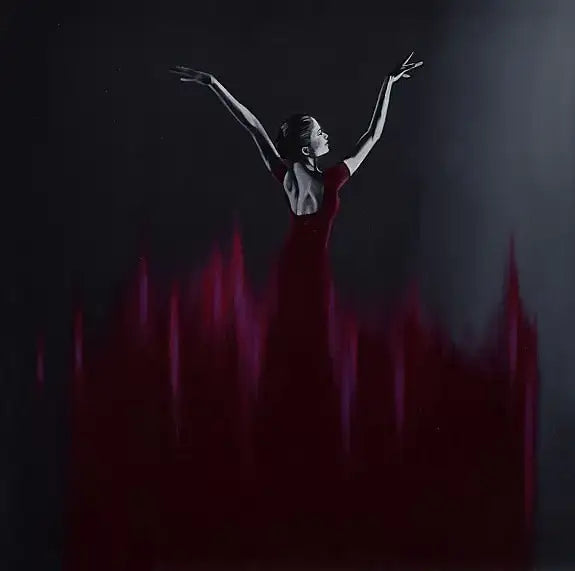 Dancer in Magenta - SOLD by artist Ben Payne - Wyecliffe Galleries