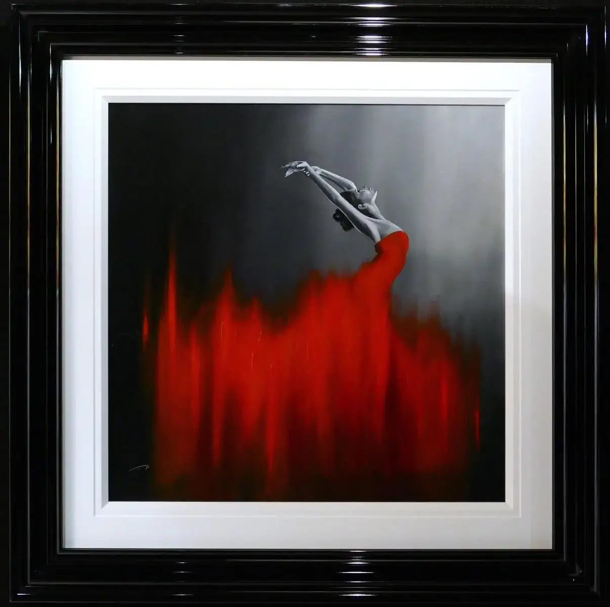Dancer in Scarlet - SOLD by artist Ben Payne - Wyecliffe Galleries