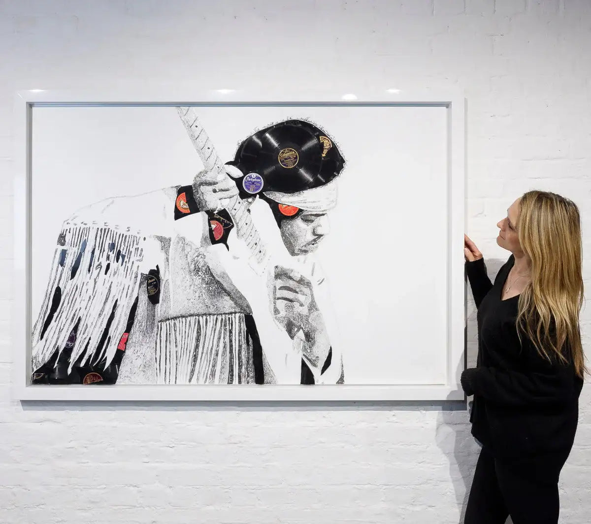 The Soldiers Dream - Jimi Hendrix by artist Ben Riley - Wyecliffe Galleries