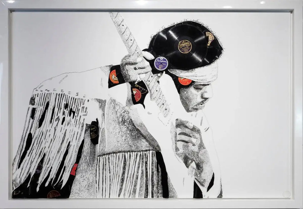 The Soldiers Dream - Jimi Hendrix by artist Ben Riley - Wyecliffe Galleries