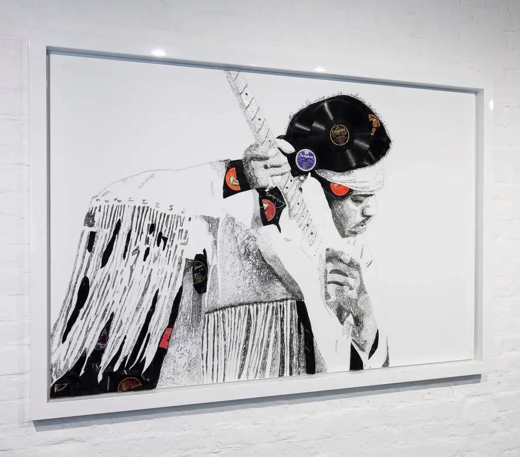 The Soldiers Dream - Jimi Hendrix by artist Ben Riley - Wyecliffe Galleries