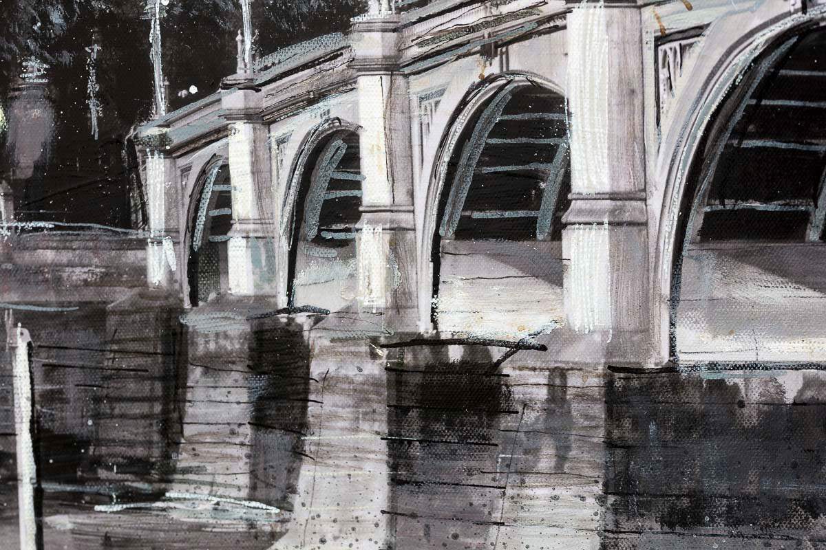 Moonlight Over Westminster - Original by artist Ben Wainwright - Wyecliffe Galleries