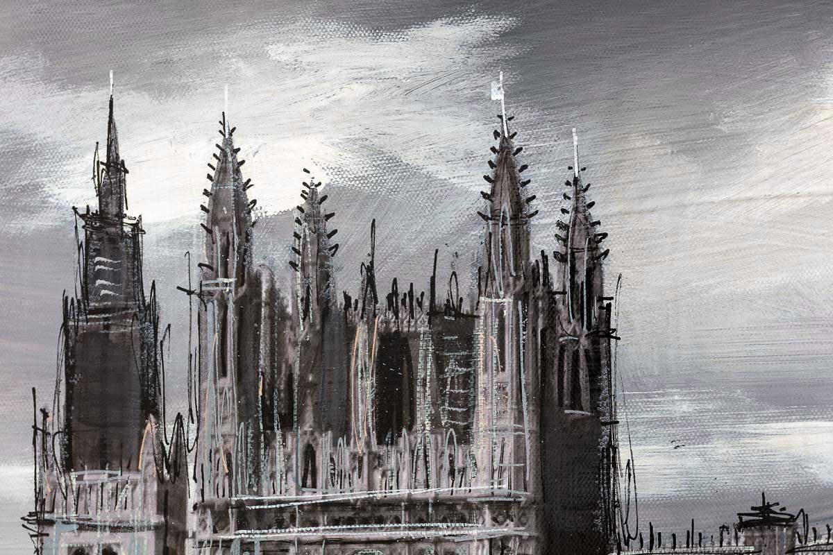 Moonlight Over Westminster - Original by artist Ben Wainwright - Wyecliffe Galleries