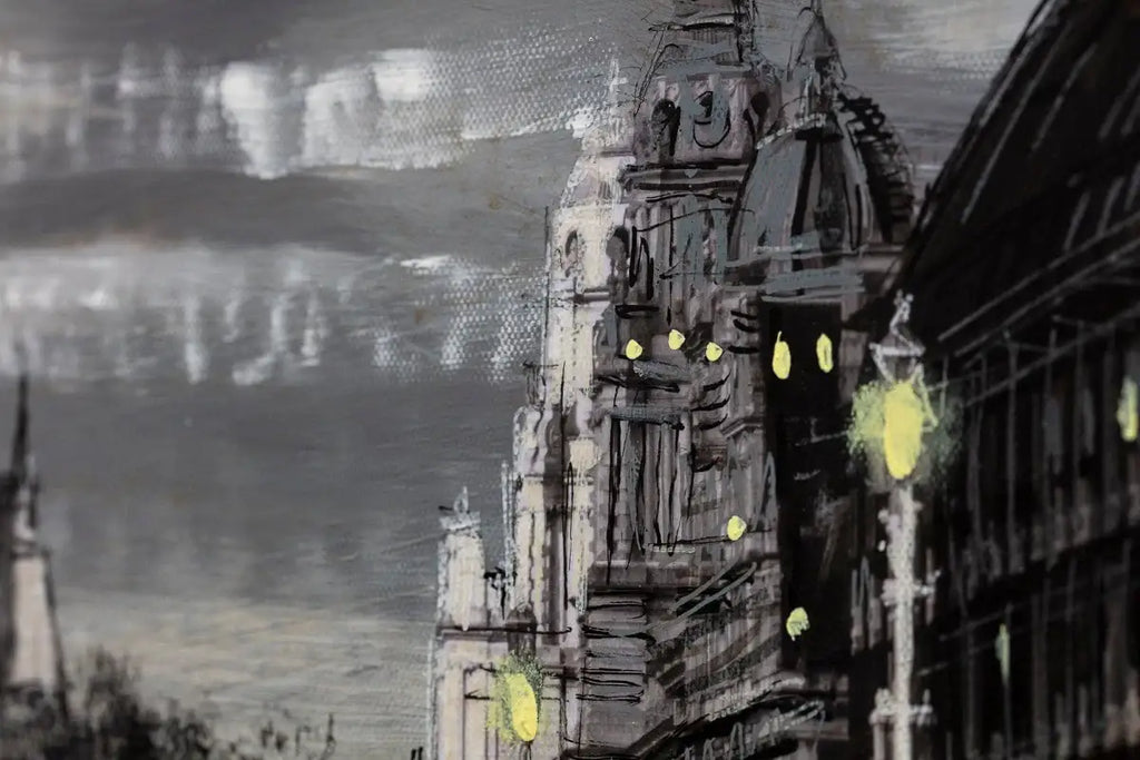 Moonlight Over Westminster - Original by artist Ben Wainwright - Wyecliffe Galleries