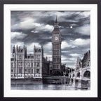 Moonlight Over Westminster - Original by artist Ben Wainwright - Wyecliffe Galleries