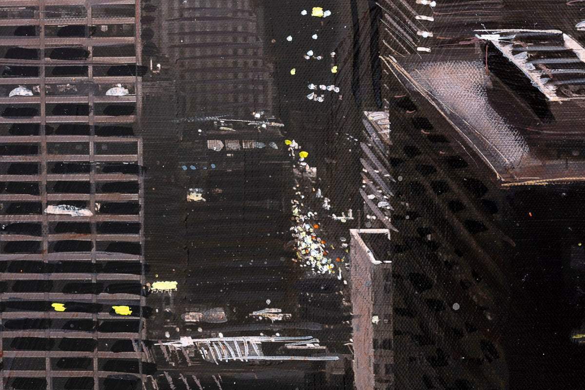 New York At Dusk - Original - SOLD by artist Ben Wainwright - Wyecliffe Galleries
