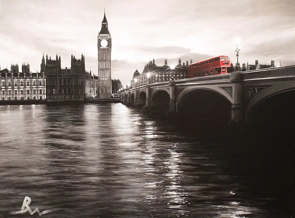 Over Westminster Bridge - SOLD by artist Ben Wainwright - Wyecliffe Galleries