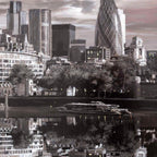 Reflections of the City - Original - SOLD by artist Ben Wainwright - Wyecliffe Galleries