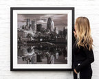 Reflections of the City - Original - SOLD by artist Ben Wainwright - Wyecliffe Galleries