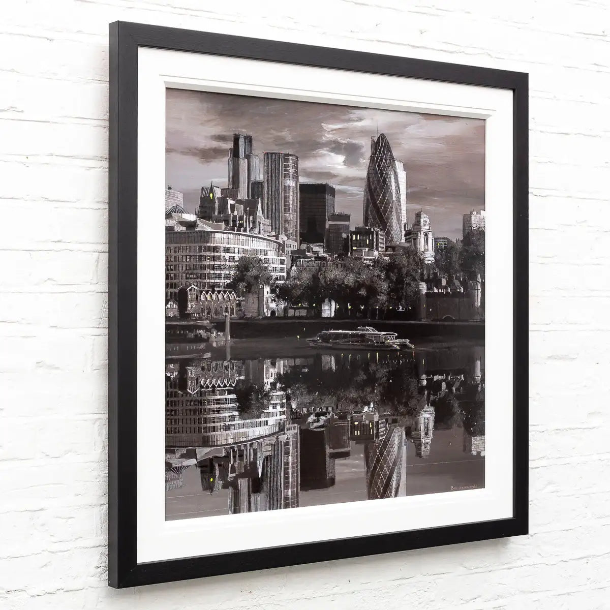 Reflections of the City - Original - SOLD by artist Ben Wainwright - Wyecliffe Galleries