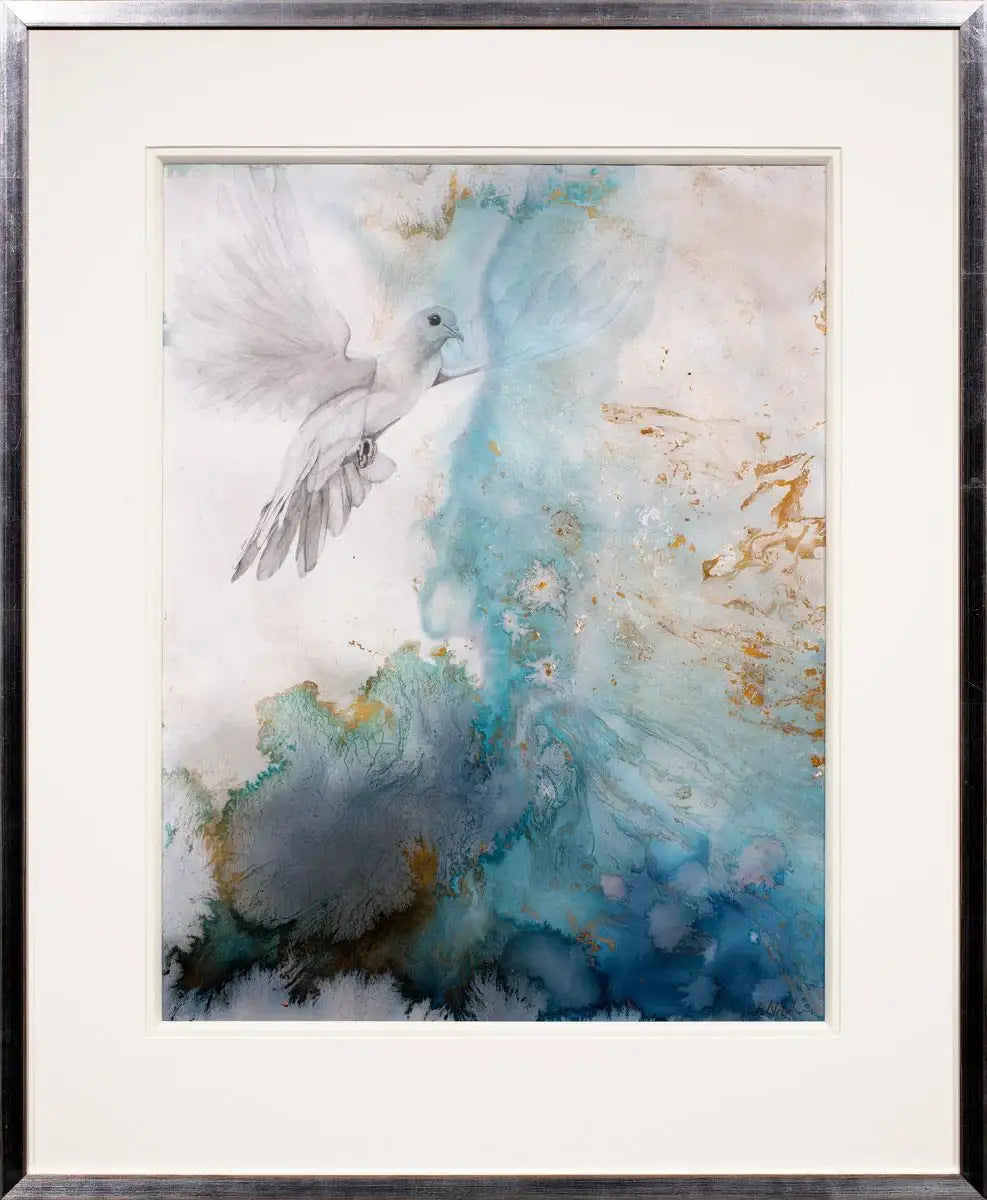Above The Clouds - Original by artist Beth Nicholas - Wyecliffe Galleries