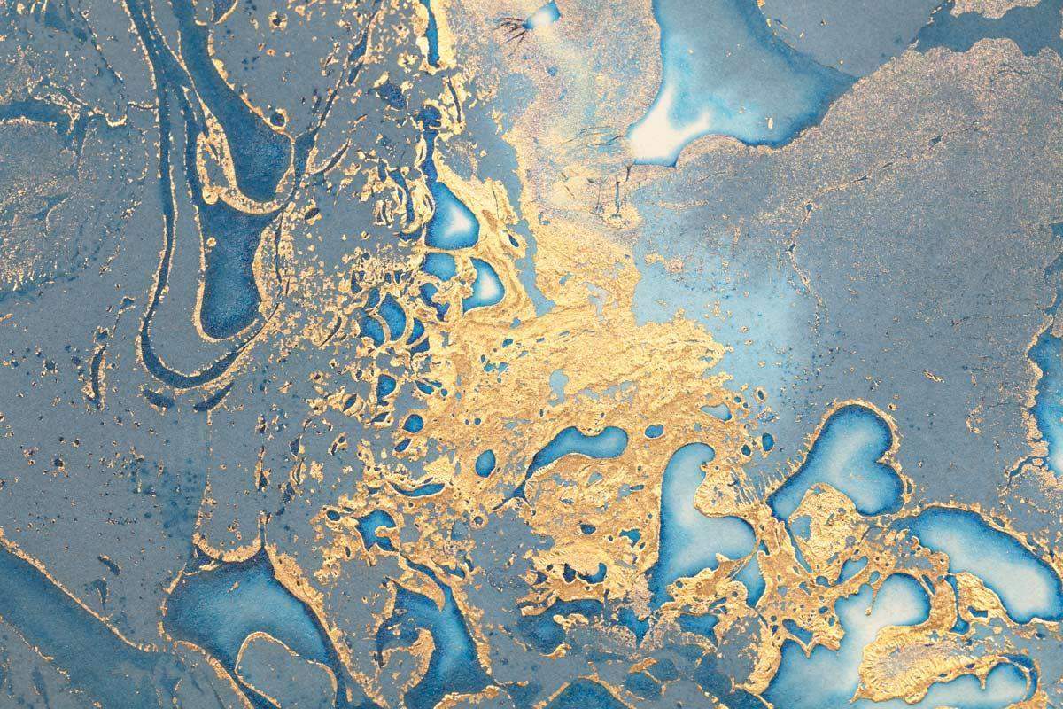 Clouds Reflected - Original - SOLD by artist Beth Nicholas - Wyecliffe Galleries