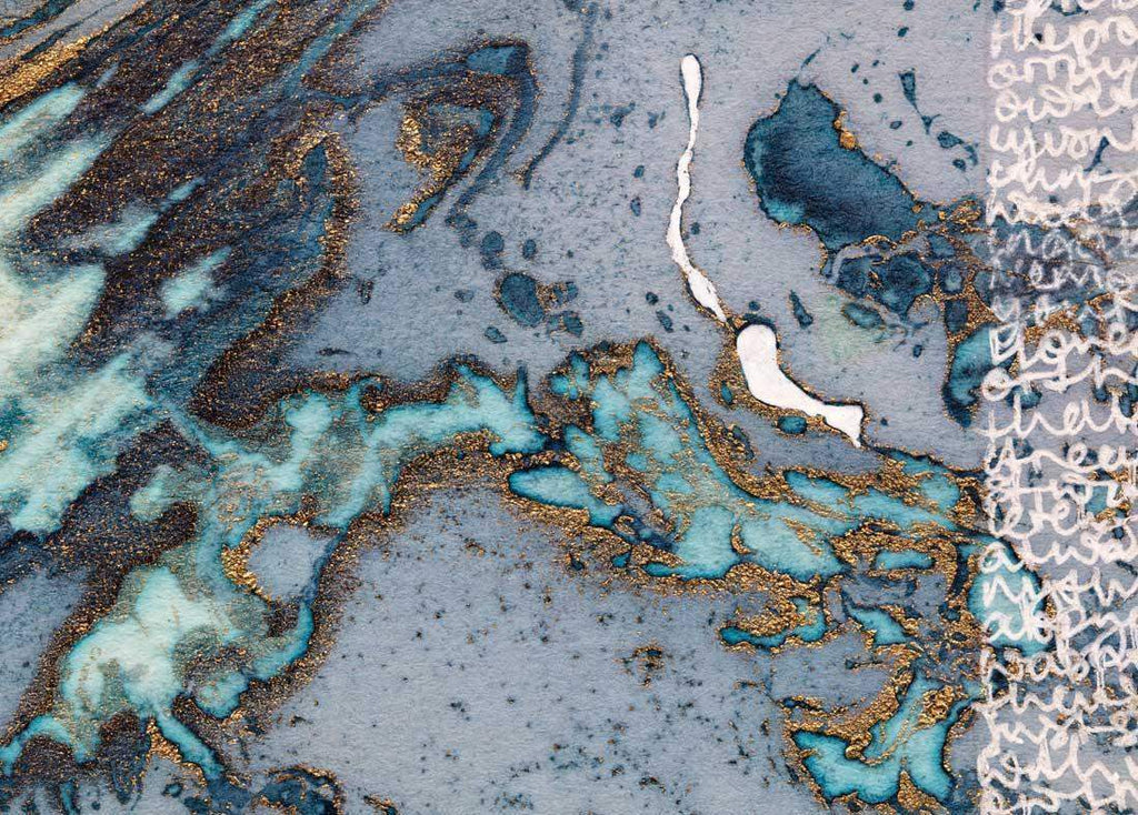 Writing My Thoughts - Original by artist Beth Nicholas - Wyecliffe Galleries