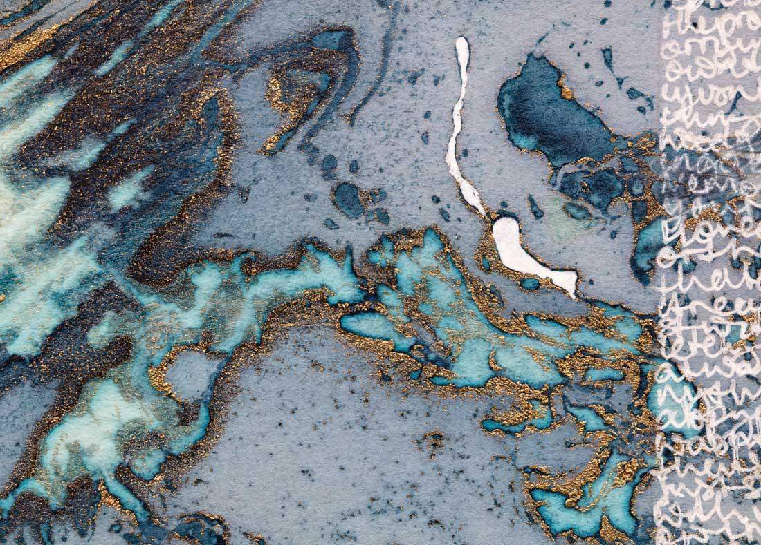 Writing My Thoughts - Original by artist Beth Nicholas - Wyecliffe Galleries