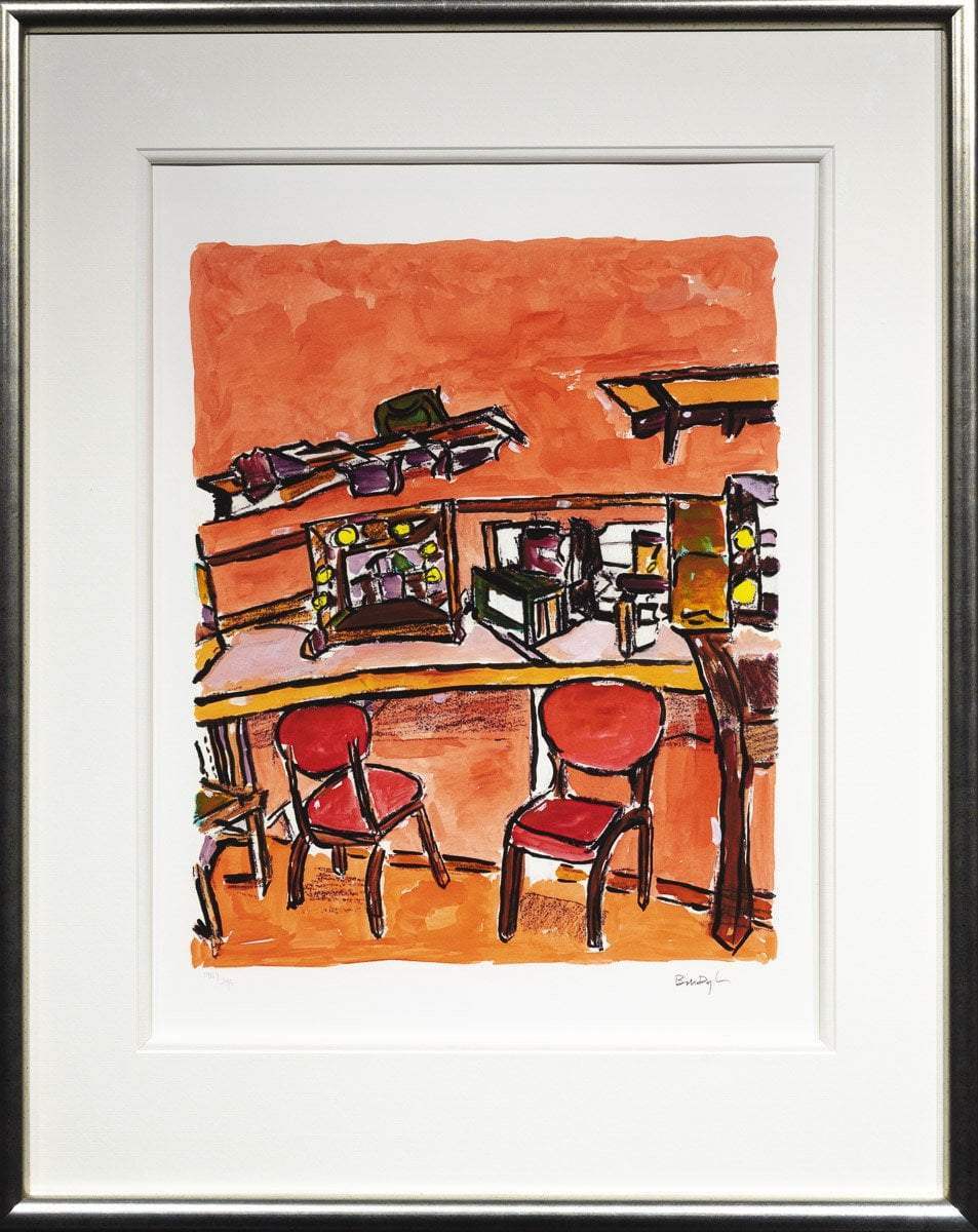 Backstage Dressing Room - 2013 - Edition- SOLD by artist Bob Dylan - Wyecliffe Galleries