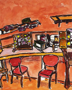 Backstage Dressing Room - 2013 - Edition- SOLD by artist Bob Dylan - Wyecliffe Galleries