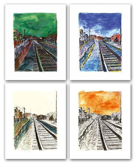 Drawn Blank Boxed set of 3 Portfolios - 2008 - RARE Edition by artist Bob Dylan - Wyecliffe Galleries