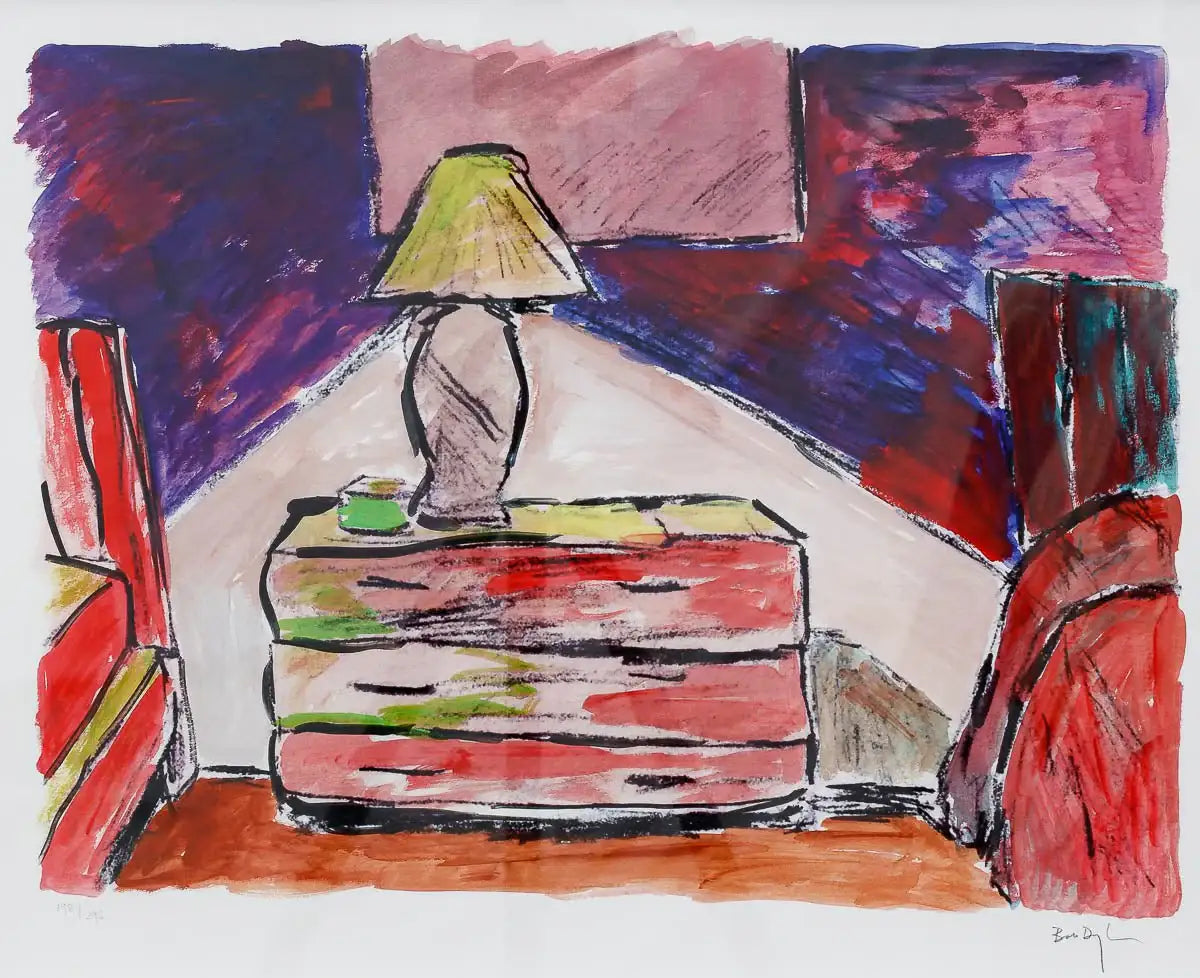 Carbondale Motel - 2013 - Edition - SOLD by artist Bob Dylan - Wyecliffe Galleries