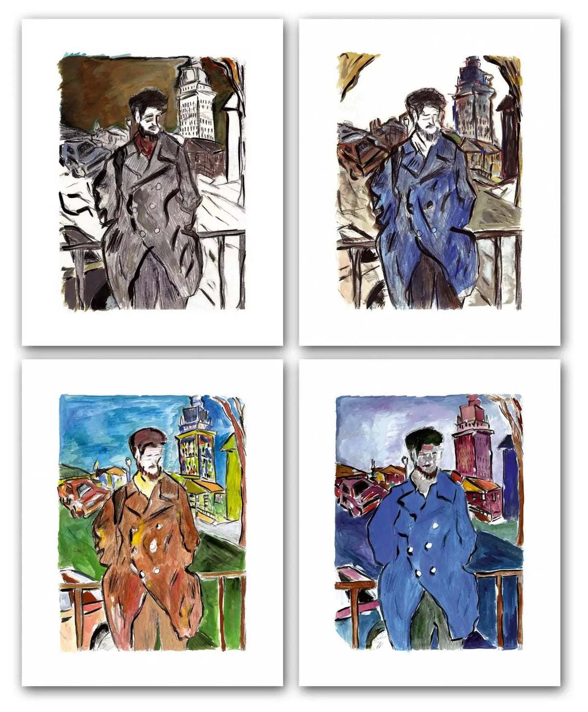 Drawn Blank Boxed set of 3 Portfolios - 2008 - RARE Edition by artist Bob Dylan - Wyecliffe Galleries