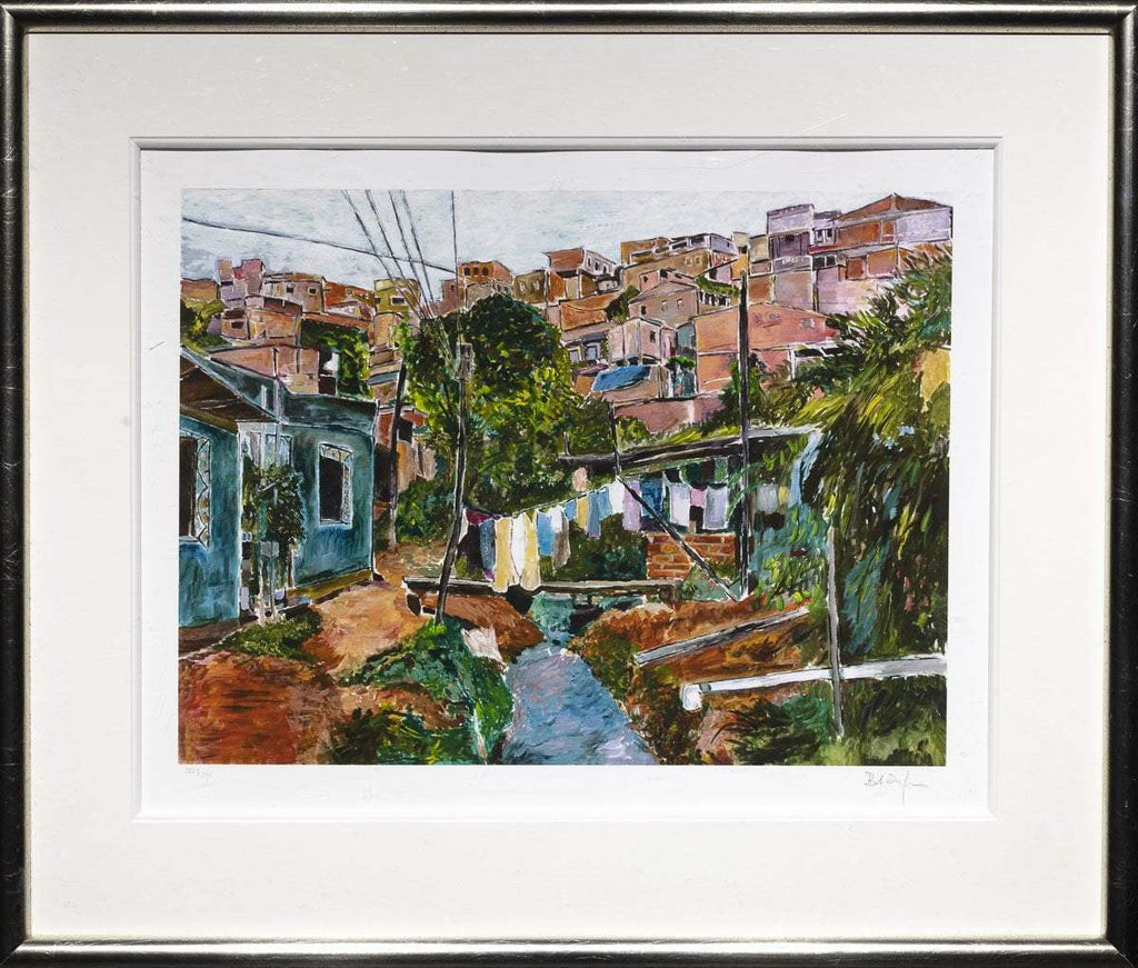 Favela Villa Broncos - 2015 - SOLD by artist Bob Dylan - Wyecliffe Galleries