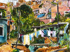 Favela Villa Broncos - 2015 - SOLD by artist Bob Dylan - Wyecliffe Galleries