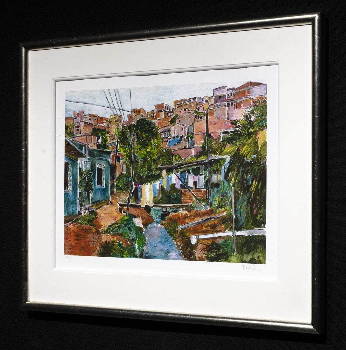 Favela Villa Broncos - 2015 - SOLD by artist Bob Dylan - Wyecliffe Galleries