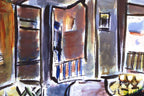House On Union Street (Medium) - 2013 - Edition - SOLD by artist Bob Dylan - Wyecliffe Galleries